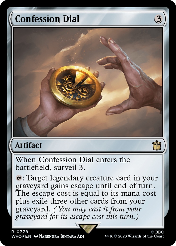 Confession Dial (Surge Foil) [Doctor Who] | Impulse Games and Hobbies