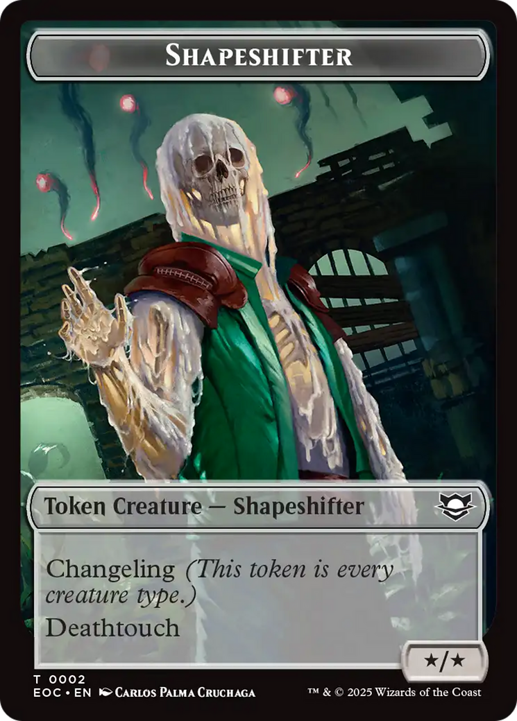 Shapeshifter // Golem (0013) Double-Sided Token [Edge of Eternities Commander Tokens] | Impulse Games and Hobbies