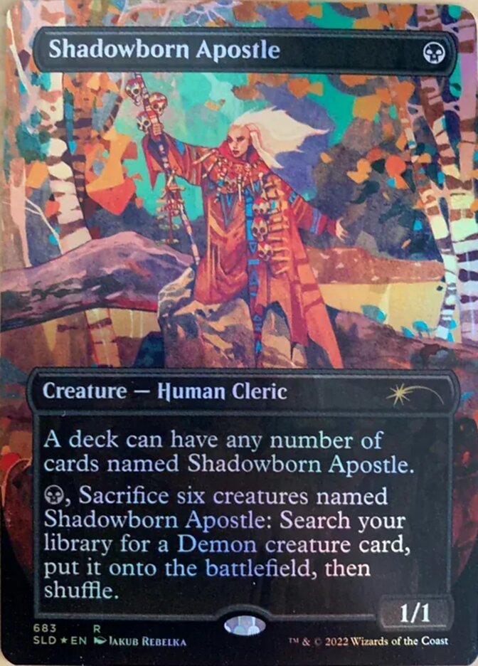 Shadowborn Apostle (Borderless) (683) [Secret Lair Drop Promos] | Impulse Games and Hobbies