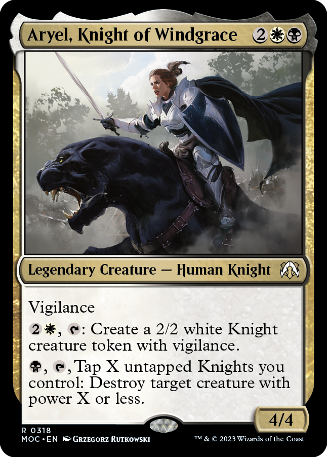 Aryel, Knight of Windgrace [March of the Machine Commander] | Impulse Games and Hobbies