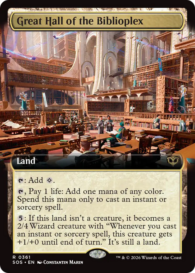 Great Hall of the Biblioplex (Extended Art) [Secrets of Strixhaven] | Impulse Games and Hobbies