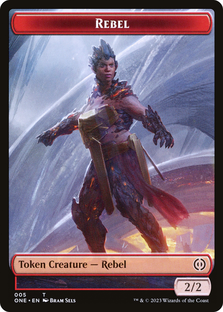 Rebel Token [Phyrexia: All Will Be One Tokens] | Impulse Games and Hobbies