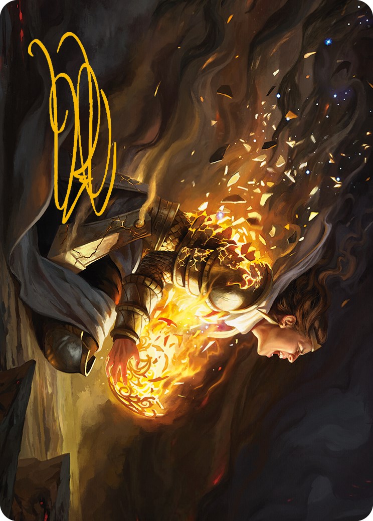 Vanish into Eternity Art Card (Gold-Stamped Signature) [Phyrexia: All Will Be One Art Series] | Impulse Games and Hobbies