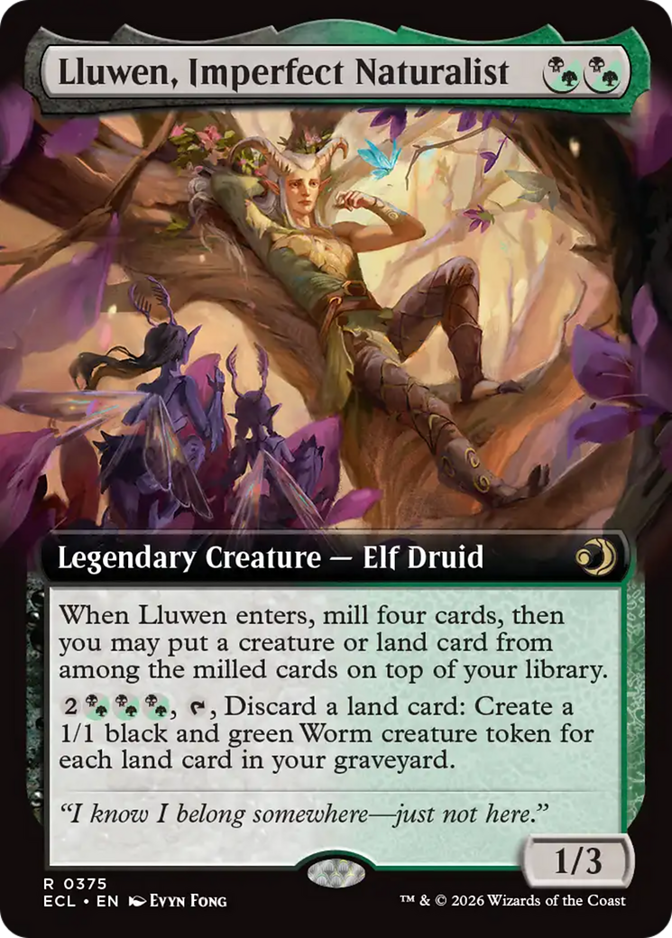 Lluwen, Imperfect Naturalist (Extended Art) [Lorwyn Eclipsed] | Impulse Games and Hobbies