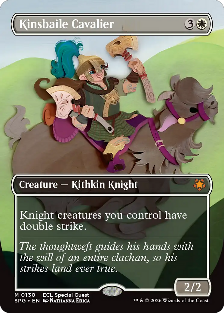 Kinsbaile Cavalier (Borderless) [Lorwyn Eclipsed Special Guests] | Impulse Games and Hobbies