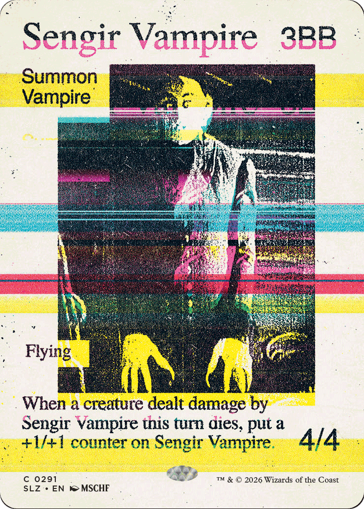 Sengir Vampire (0291) [Secret Lair x MSCHF: The Zeta Set] | Impulse Games and Hobbies