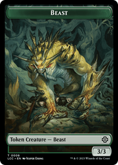 Beast // Merfolk (0003) Double-Sided Token [The Lost Caverns of Ixalan Commander Tokens] | Impulse Games and Hobbies