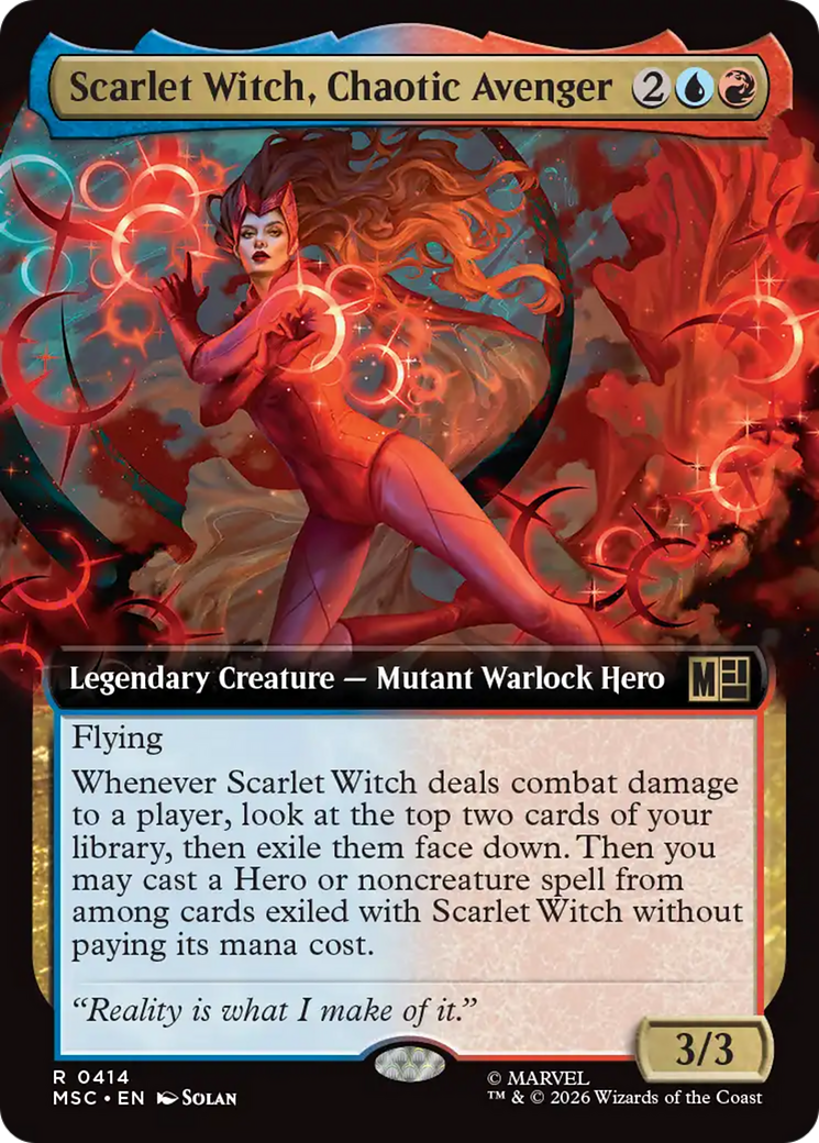 Scarlet Witch, Chaotic Avenger (Extended Art) [Marvel Super Heroes Commander] | Impulse Games and Hobbies