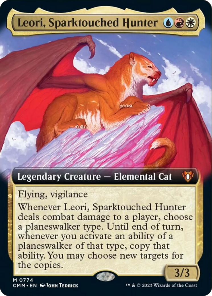 Leori, Sparktouched Hunter (Extended Art) [Commander Masters] | Impulse Games and Hobbies