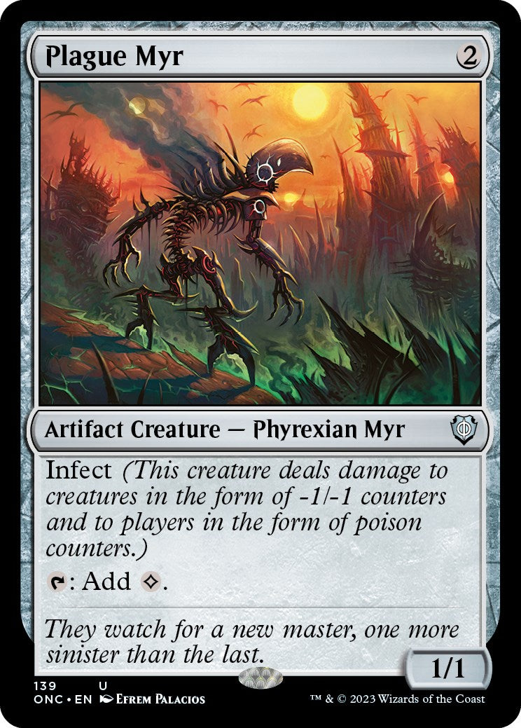 Plague Myr [Phyrexia: All Will Be One Commander] | Impulse Games and Hobbies