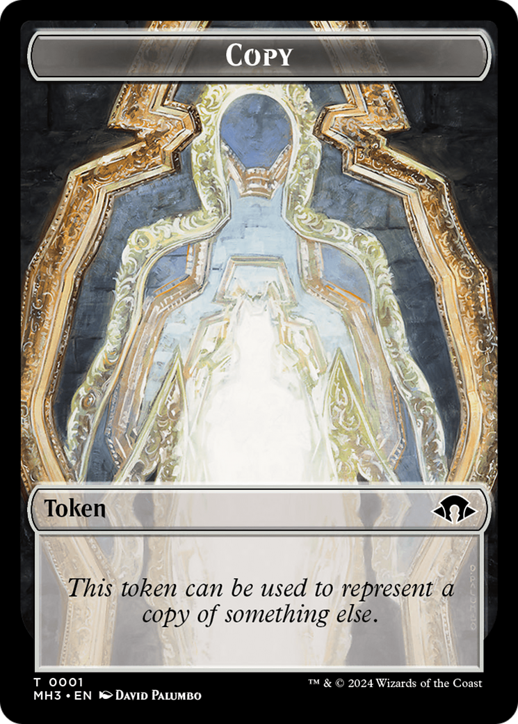 Thopter (Ripple Foil) // Copy Double-Sided Token [Modern Horizons 3 Commander Tokens] | Impulse Games and Hobbies