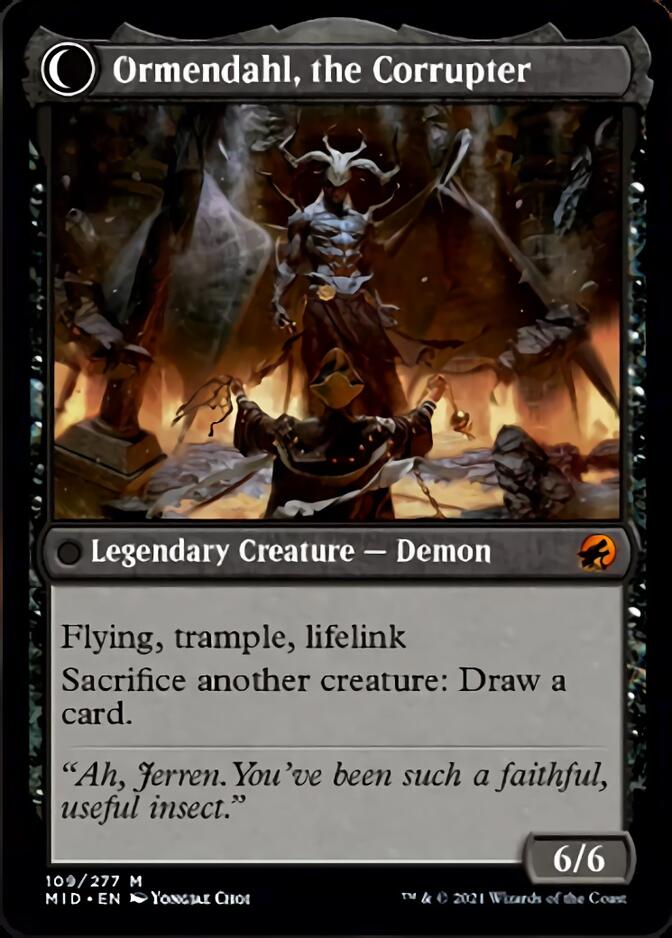 Jerren, Corrupted Bishop // Ormendahl, the Corrupted [Innistrad: Midnight Hunt] | Impulse Games and Hobbies