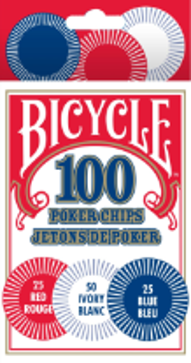BICYCLE - PLASTIC POKER CHIPS 100 PACK | Impulse Games and Hobbies