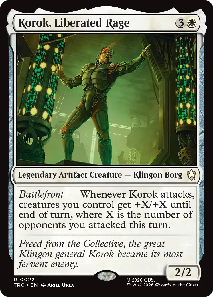 Korok, Liberated Rage (Surge Foil) [Star Trek Commander] | Impulse Games and Hobbies