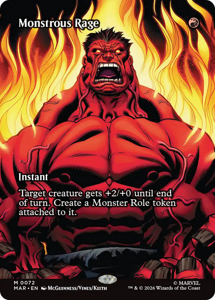 Monstrous Rage (Borderless) [Marvel Universe: Eternal-Legal] | Impulse Games and Hobbies