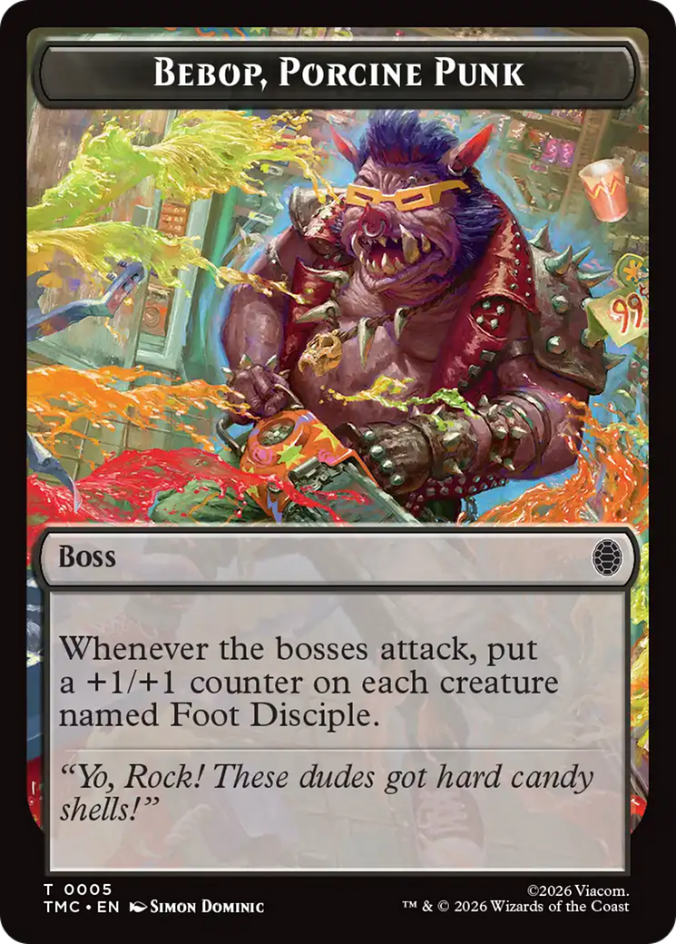Bebop, Porcine Punk [Teenage Mutant Ninja Turtles Commander Tokens] | Impulse Games and Hobbies