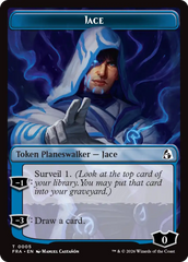 Spirit // Jace Double-Sided Token [Reality Fracture Commander Tokens] | Impulse Games and Hobbies