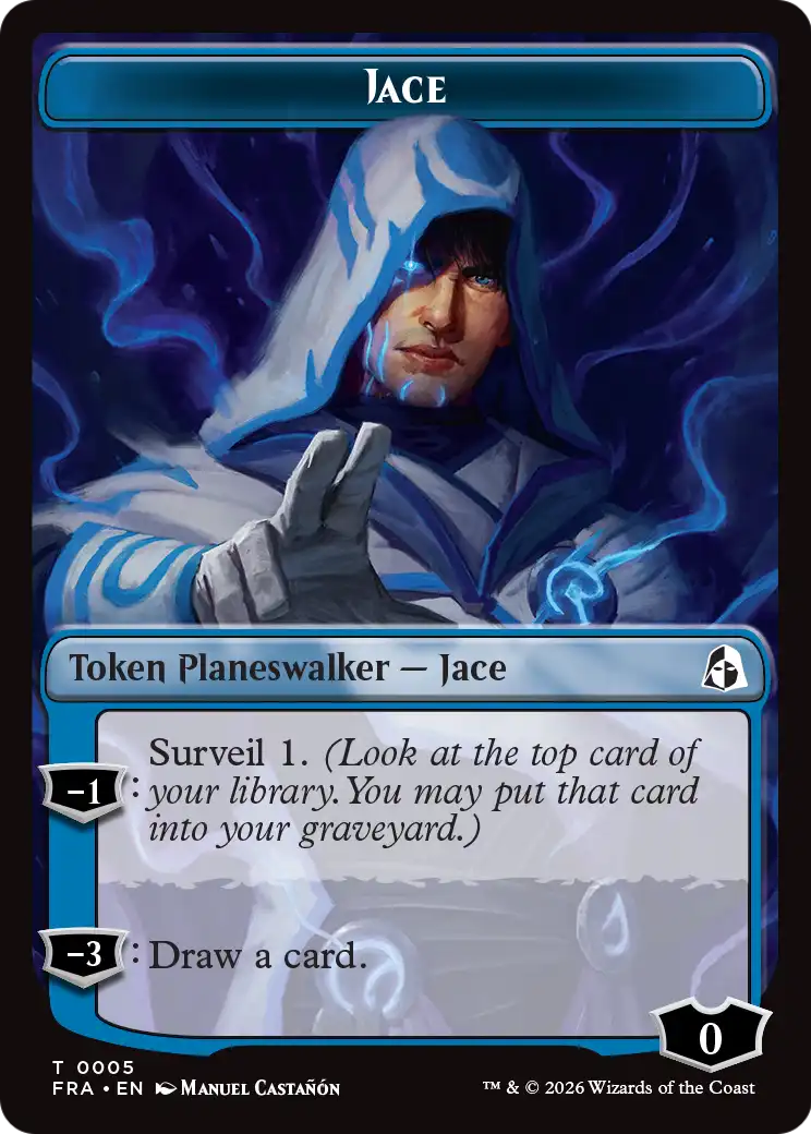 Cadet // Jace Double-Sided Token [Reality Fracture Tokens] | Impulse Games and Hobbies