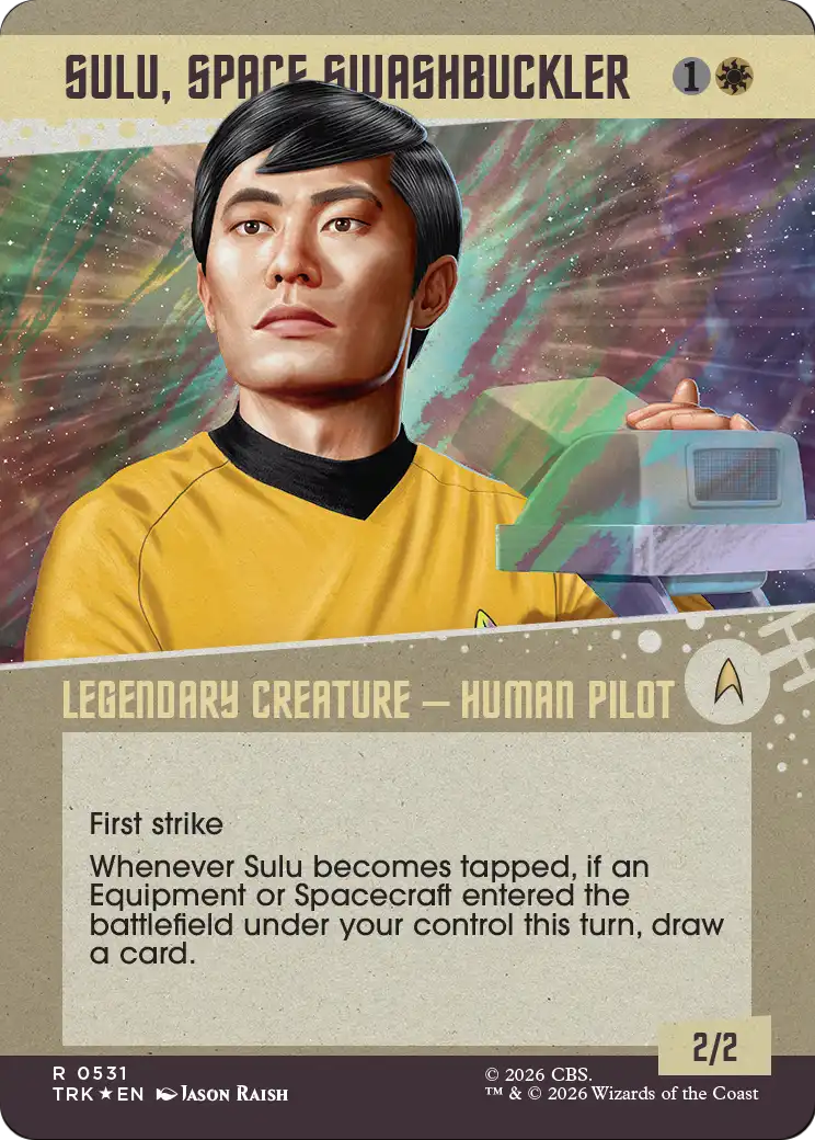 Sulu, Space Swashbuckler (Showcase) (Surge Foil) [Star Trek] | Impulse Games and Hobbies