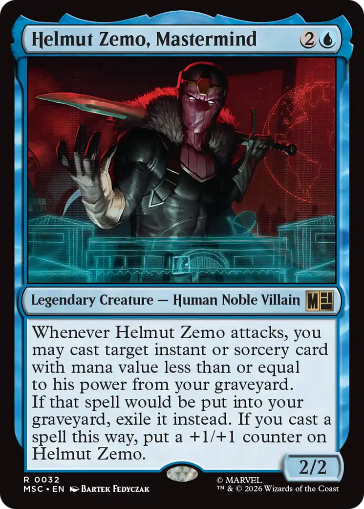 Helmut Zemo, Mastermind (Surge Foil) [Marvel Super Heroes Commander] | Impulse Games and Hobbies