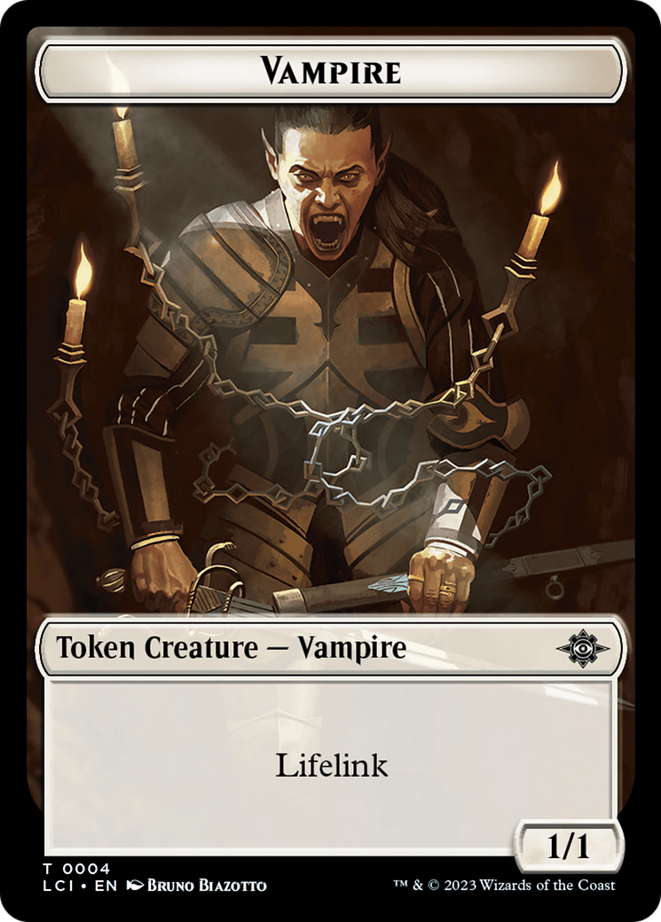 Vampire // Spirit Double-Sided Token [The Lost Caverns of Ixalan Tokens] | Impulse Games and Hobbies