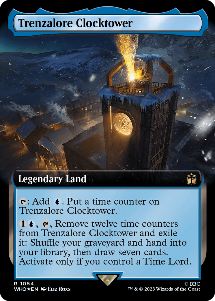 Trenzalore Clocktower (Extended Art) (Surge Foil) [Doctor Who] | Impulse Games and Hobbies