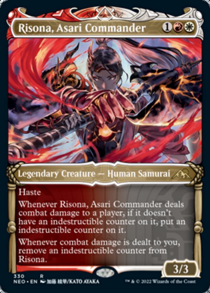 Risona, Asari Commander (Showcase Samurai) [Kamigawa: Neon Dynasty] | Impulse Games and Hobbies