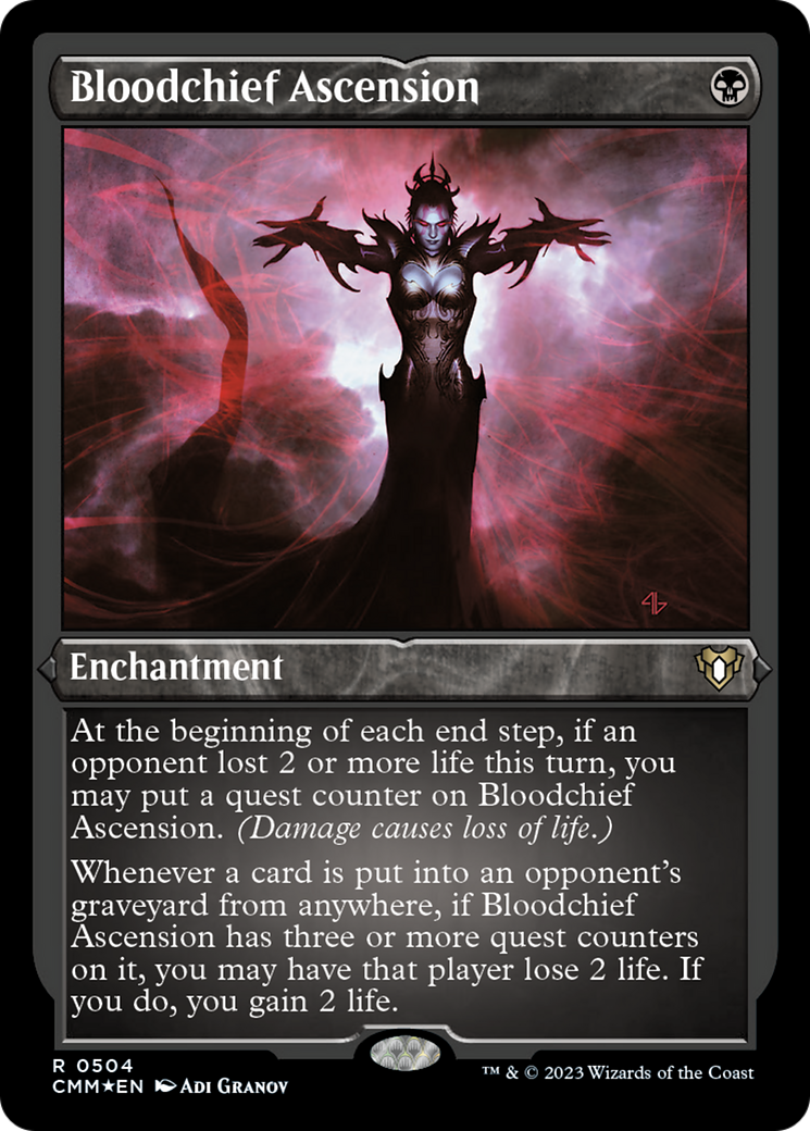 Bloodchief Ascension (Foil Etched) [Commander Masters] | Impulse Games and Hobbies