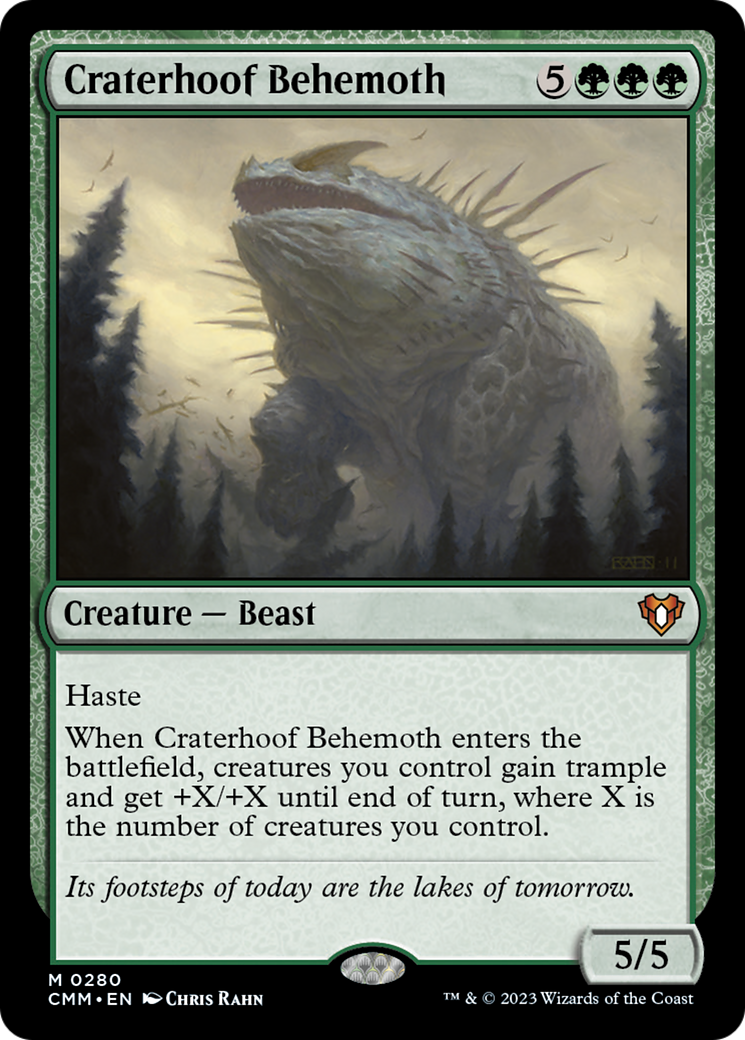 Craterhoof Behemoth [Commander Masters] | Impulse Games and Hobbies