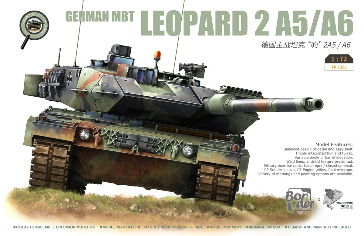 BORDER TK-7201 LEOPARD 2 A5/A6 (1/72) ***NEW TOOL*** | Impulse Games and Hobbies