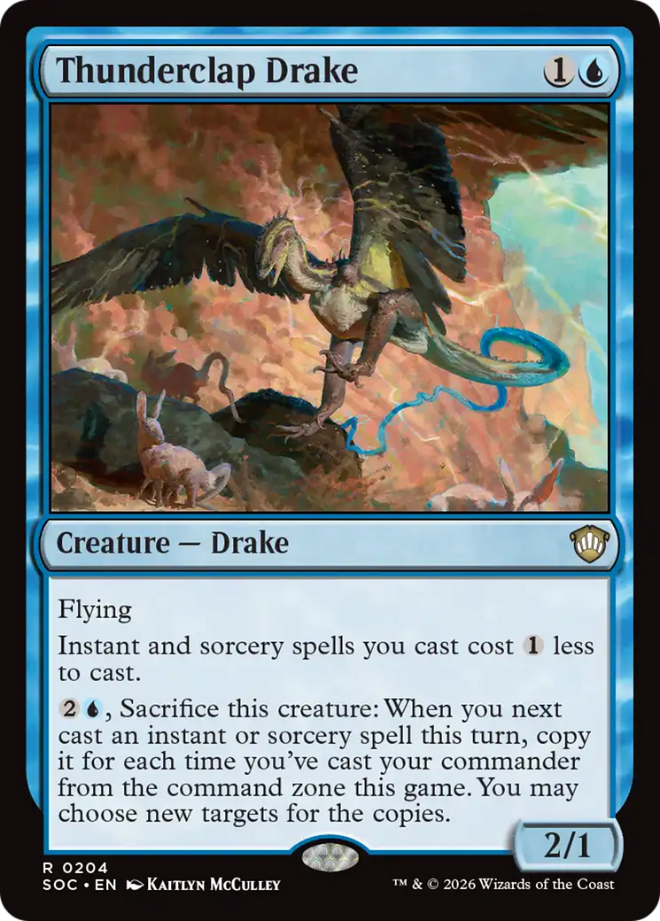 Thunderclap Drake [Secrets of Strixhaven Commander] | Impulse Games and Hobbies