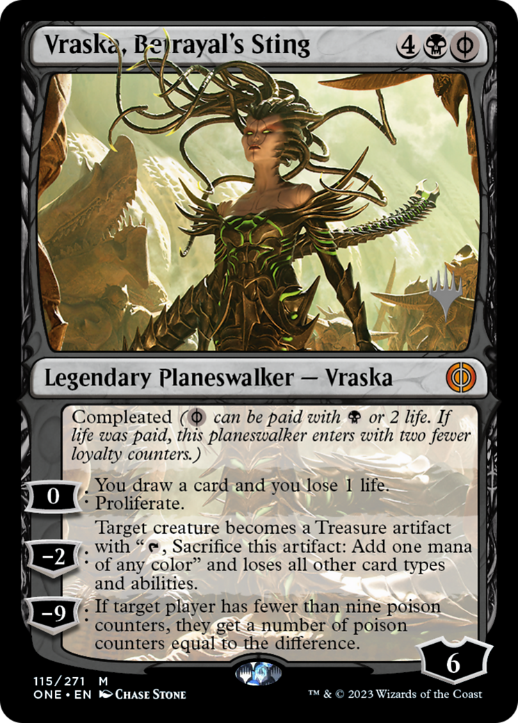 Vraska, Betrayal's Sting (Promo Pack) [Phyrexia: All Will Be One Promos] | Impulse Games and Hobbies