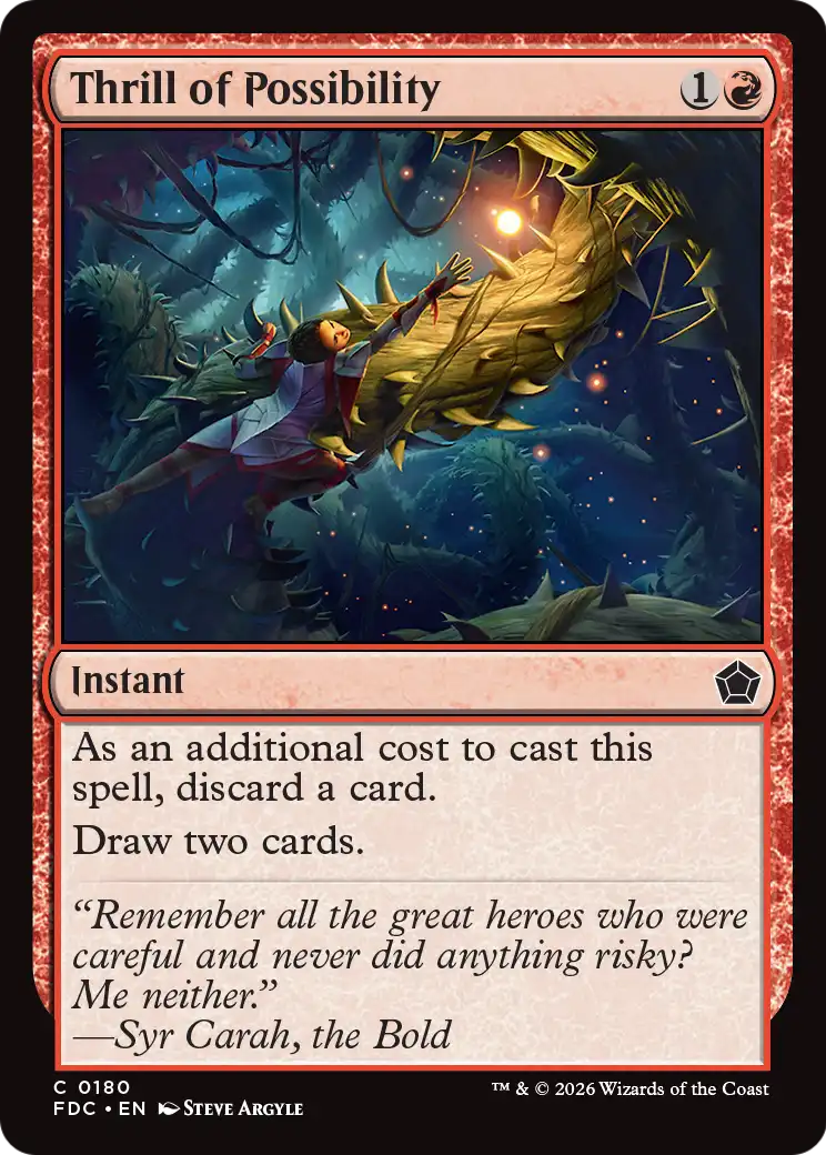 Thrill of Possibility [Foundations Commander] | Impulse Games and Hobbies