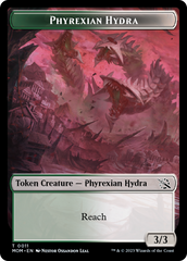 Monk // Phyrexian Hydra (11) Double-Sided Token [March of the Machine Tokens] | Impulse Games and Hobbies