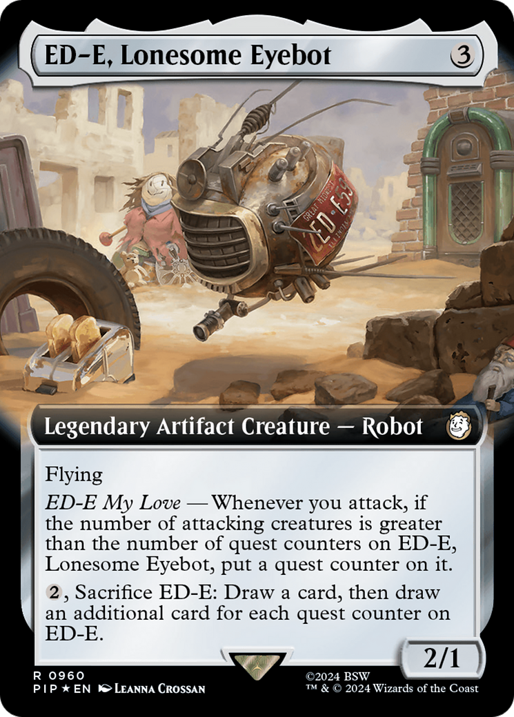 ED-E, Lonesome Eyebot (Extended Art) (Surge Foil) [Fallout] | Impulse Games and Hobbies