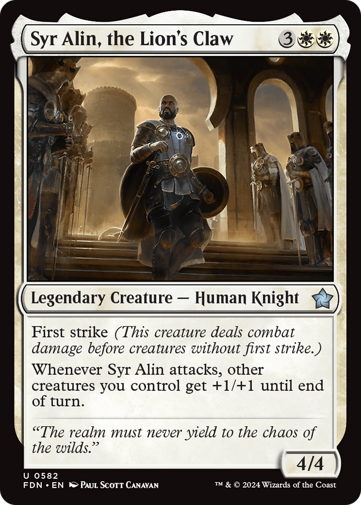 Syr Alin, the Lion's Claw [Foundations] | Impulse Games and Hobbies