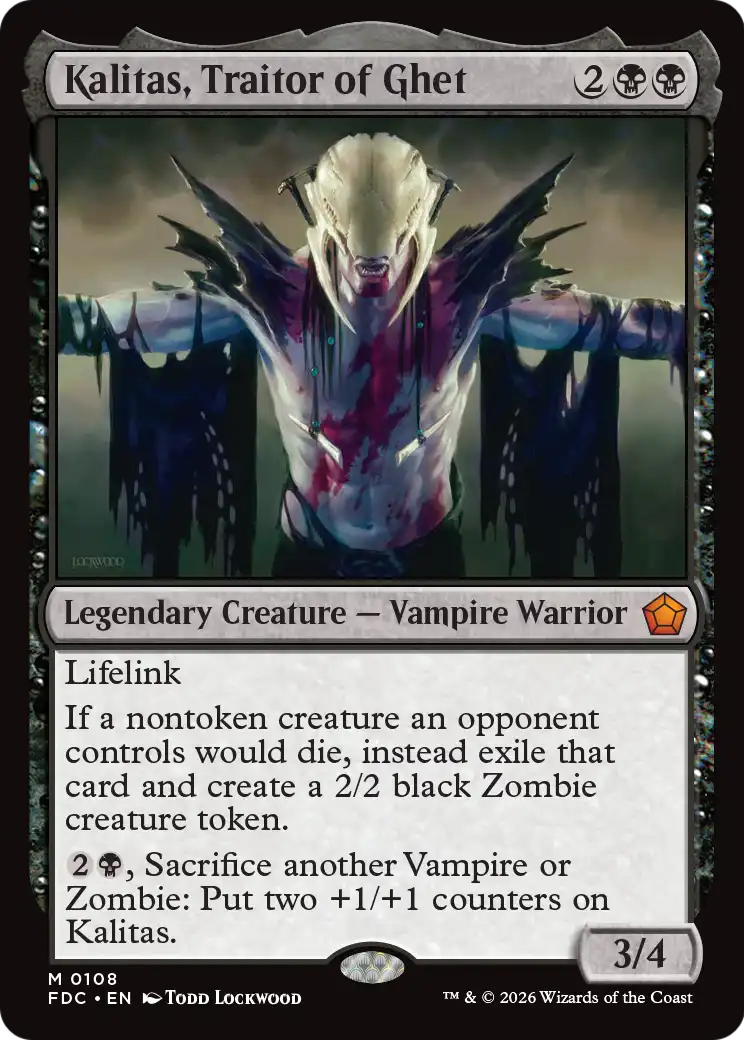 Kalitas, Traitor of Ghet [Foundations Commander] | Impulse Games and Hobbies