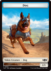 Dog // Goblin Double-Sided Token [Tarkir: Dragonstorm Commander Tokens] | Impulse Games and Hobbies