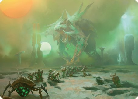 Green Sun's Twilight Art Card [Phyrexia: All Will Be One Art Series] | Impulse Games and Hobbies