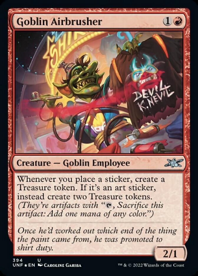 Goblin Airbrusher (Galaxy Foil) [Unfinity] | Impulse Games and Hobbies