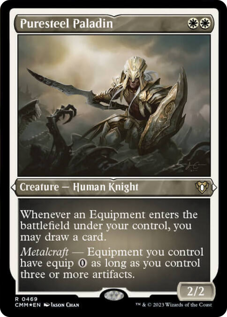 Puresteel Paladin (Foil Etched) [Commander Masters] | Impulse Games and Hobbies