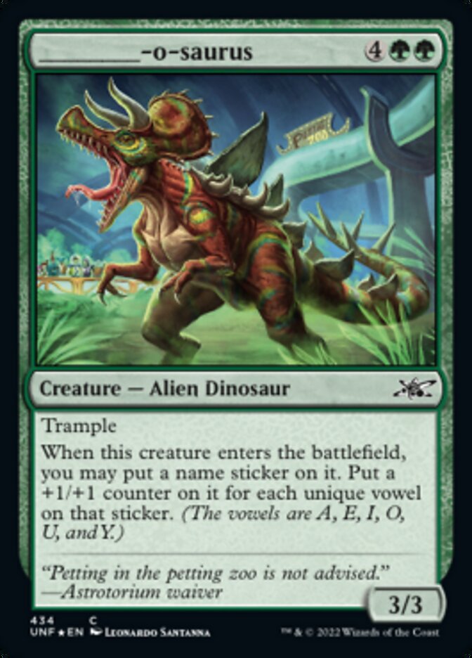 _____-o-saurus (Galaxy Foil) [Unfinity] | Impulse Games and Hobbies