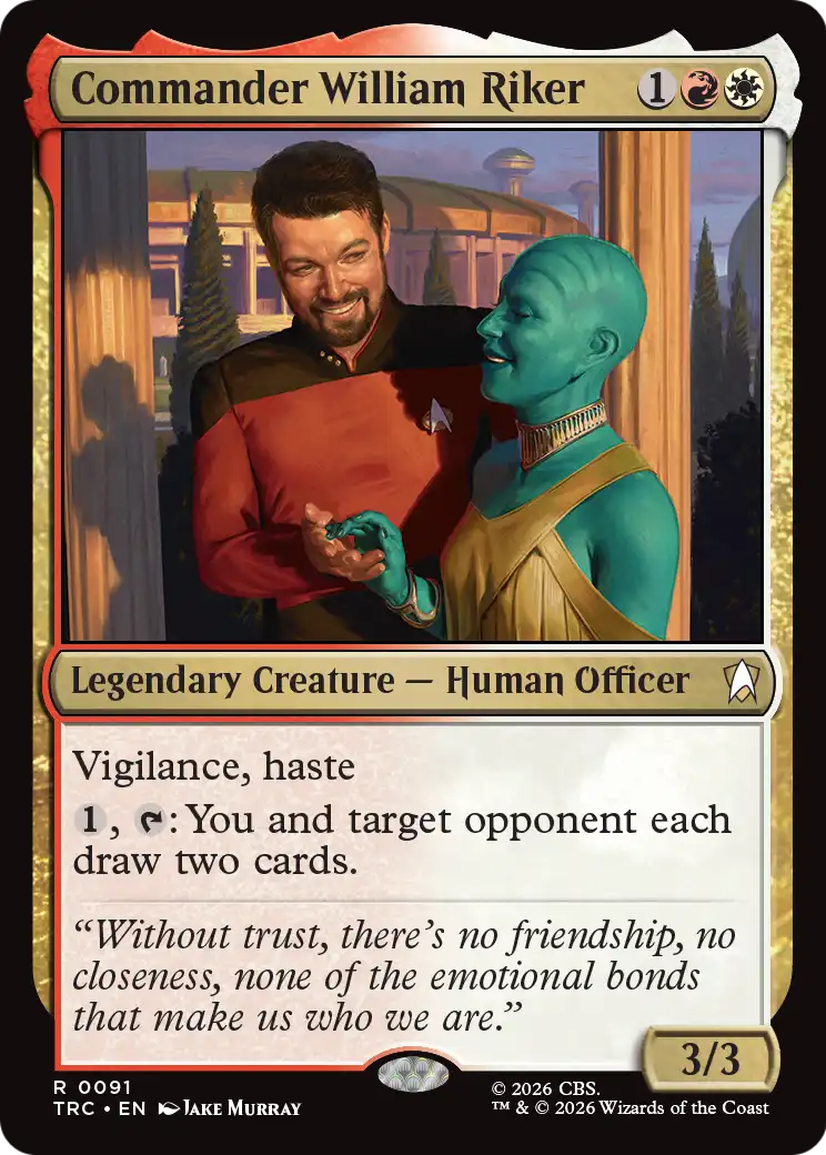 Commander William Riker (Surge Foil) [Star Trek Commander] | Impulse Games and Hobbies