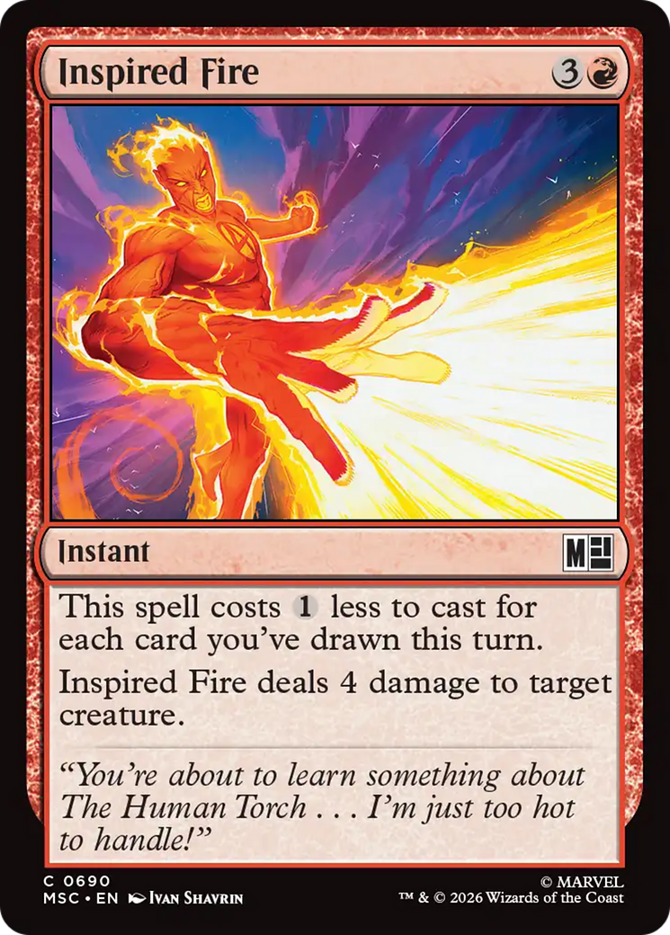 Inspired Fire [Marvel Super Heroes Commander] | Impulse Games and Hobbies