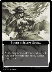 Bounty: Sleepy Sovka // Bounty Rules Double-Sided Token [Outlaws of Thunder Junction Commander Tokens] | Impulse Games and Hobbies