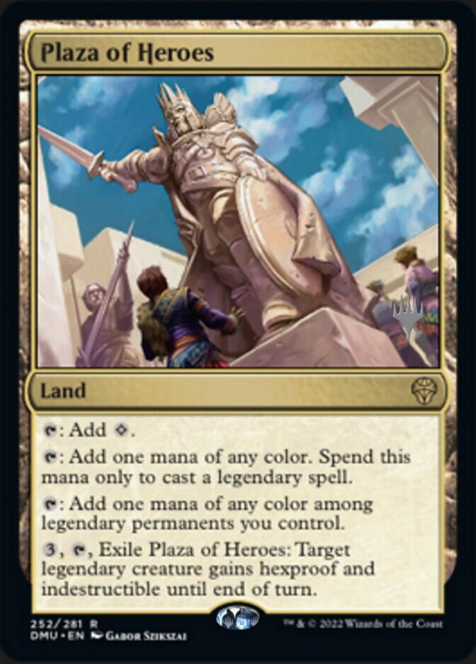 Plaza of Heroes (Promo Pack) [Dominaria United Promos] | Impulse Games and Hobbies