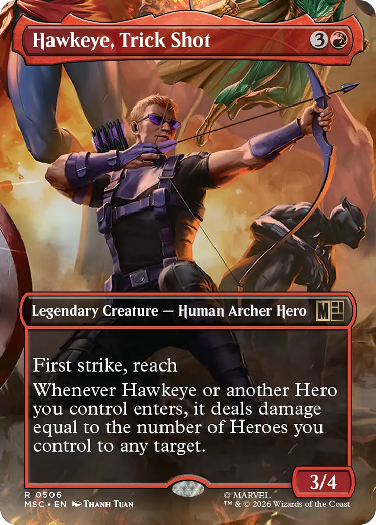 Hawkeye, Trick Shot (Borderless) [Marvel Super Heroes Commander] | Impulse Games and Hobbies