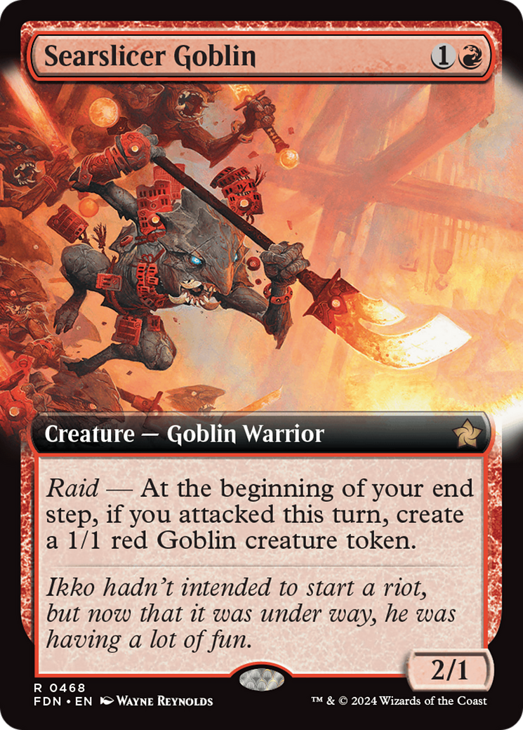 Searslicer Goblin (Extended Art) [Foundations] | Impulse Games and Hobbies