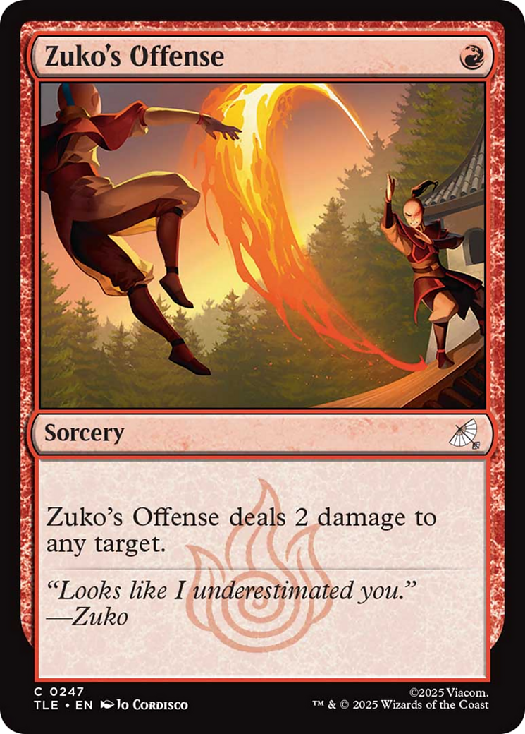 Zuko's Offense [Avatar: The Last Airbender: Eternal-Legal] | Impulse Games and Hobbies