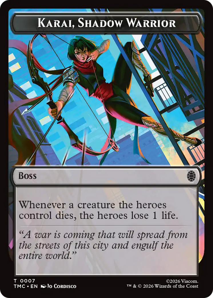 Karai, Shadow Warrior [Teenage Mutant Ninja Turtles Commander Tokens] | Impulse Games and Hobbies